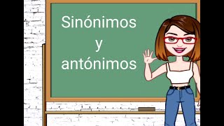 Sinónimos y antónimos [upl. by Eenad]