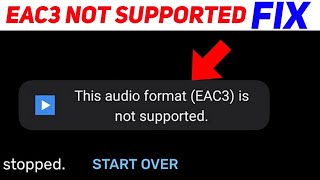 Mx Player EAC3 Audio Format Not Supported Fix✅  EAC3 Not Supported Mx Player 2024 [upl. by Yuma]