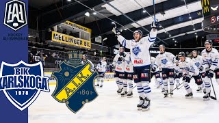 Karlskoga IK  Aik 41  Allsvenskan Hockey Höjdpunkter [upl. by Wallache]