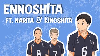 Haikyuu TikTok Compilation  Ennoshita is a promising captain ft Narita and Kinoshita senpais ❤️ [upl. by Knepper]