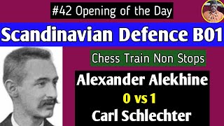 Scandinavian Defence B01  Alekhine vs Schlechter 1911 chess [upl. by Acherman]