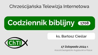 Codziennik biblijny Słowo na dzień 17 listopada 2024 r [upl. by Salomi478]