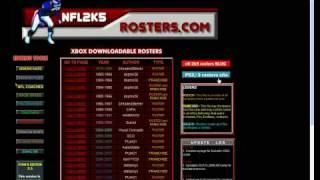 How To Update ESPN NFL 2k5 Rosters on PS2 [upl. by Cristiano]