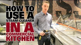 How to Use a Steam Cleaner in a Commercial Kitchen  Part I  Dupray Steam Cleaners [upl. by Aihsekin906]