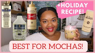 Best White Chocolate Sauce For Your Moca  Recipe 4 Toasted Iced White Chocolate Mocha [upl. by Atinahs]