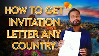 Guaranteed Invitation Letter StepbyStep Guide  Invitation Letter For Visa [upl. by Banwell537]