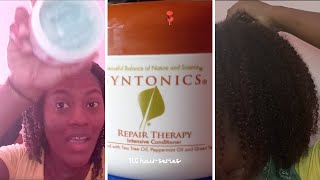 Hair Testing Syntonics Repair Therapy Intensive Conditioner [upl. by Rosenblatt]