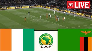 🔴 EN DIRECT  Côte DIvoire vs Zambie  Éliminatoires de la Coupe dAfrique des Nations [upl. by Afatsum]