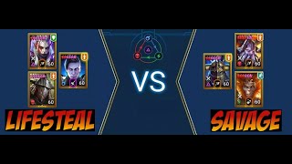 Árnylegendák  Lifesteal Vs Savage  Raid Shadow Legends Magyarul [upl. by Erihppas239]