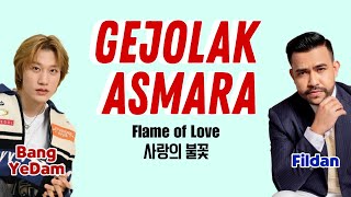 Fildan X Bang Yedam  Gejolak Asmara BIndoKorEng Color Coded Lyrics [upl. by Liuqa]