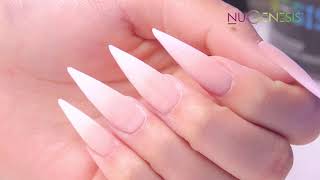 Easy Step by Step Tutorial Baby Boomer French Ombre With NuGenesis Dipping Powder [upl. by Ahsita]