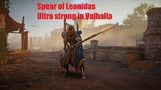 Assassins Creed Valhalla  Spear of Leonidas ultra strong in Valhalla with Fallen Hero Armor [upl. by Ynnej295]