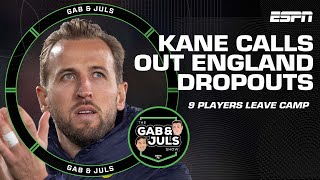 ‘NOT HAPPY’ Is Harry Kane right to be annoyed with England squad dropouts  ESPN FC [upl. by Yule15]