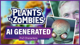 AI Generates Plants vs Zombies Characters in Real Life  PvZ Battle for Neighborville [upl. by Enyalaj]