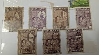 Rare amp Old Stamps of Malaysia and Indonesia [upl. by Aerdnuahs]