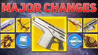 MAJOR Sandbox Overhaul Monte Carlo Catalyst amp Le Monarque Nerf S22 Weapons Preview  Destiny 2 [upl. by Nojed]