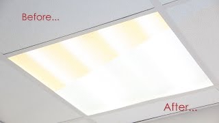 Sedna® Lighting Retrofit Troffer Kit  Upgrade To Energy Efficient LED In Just 5 Minutes [upl. by Edialeda]