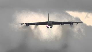 B52 arrivals at RAF Fairford 5th June 2015 [upl. by Sperling]