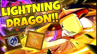 NEW LIGHTNING DRAGON RAID Ninjitsu Master of Elements [upl. by Dinny]