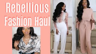 Huge REBELLIOUS FASHION Clothing HAUL Lookbook SpringSummer TryOn Haul [upl. by Tollman]