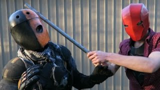 How to Make a Strong Deathstroke Mask That Doesnt Look That Good [upl. by Modestia890]