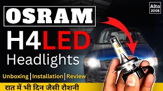 Osram H4 Led Headlights  Car Headlight Upgrade alto [upl. by Nylacaj]