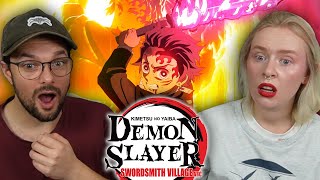 Demon Slayer  3x5 Bright Red Sword  REACTION [upl. by Danzig326]