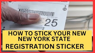 NY State Registration Sticker  How to Stick it on your Windshield [upl. by Llorre925]