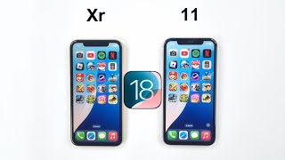 iOS Speed Test  iPhone Xr vs iPhone 11 Speed Test [upl. by Ahsekad60]