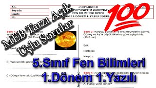 5sınıf Fen 1Dönem 1Yazılı 2024 [upl. by Enilesor]