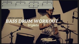 Bass Drum Workout  Triplet  Spostamento della cassa [upl. by Anwahs]