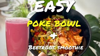 Homemade version Poke bowl  food fyp pokebowl foodvlog [upl. by Brett264]