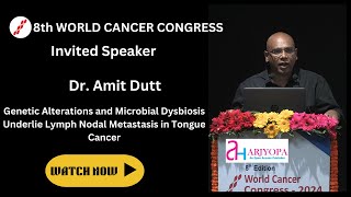 Invited Speech  Dr Amit Dutt  Lymph Nodal Metastasis in Tongue Cancer [upl. by Aicrag723]