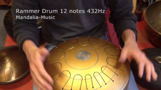 Rammer drum 12 notes 432 Hz [upl. by Ahsakal434]