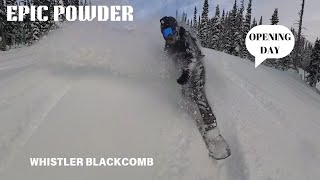 EPIC Powder on Opening Day at Whistler Blackcomb ❄️🏔️ [upl. by Fair316]