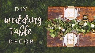 DIY WEDDING TABLE DECOR SWOONS [upl. by Anesusa390]