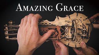 Ugears HurdyGurdy quotAmazing Gracequot ハーディーガーディー [upl. by Eilram]