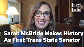 Sarah McBride Makes History as First Out Trans State SenatorElect  NowThis [upl. by Ocirrej984]