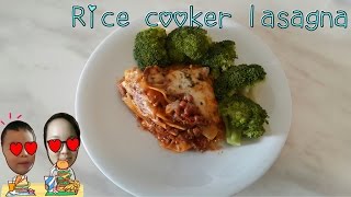 No Bake Lasagna In The Rice Cooker [upl. by Alik]