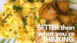 CREAMIEST Scrambled Eggs Ever ASMR  Weekend Brunch Recipe [upl. by Namilus974]