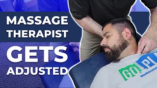 Part 1  Massage Therapist Gets Adjusted  Chiropractic Adjustment [upl. by Zolner389]