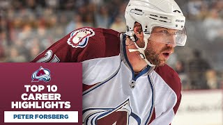 Top 10 Peter Forsberg Career Highlights [upl. by Dlarej]