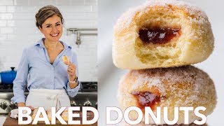 How To Make Baked Donuts Recipe Filled With Jam [upl. by Aicilec864]