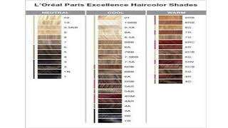 Loreal Paris Excellence Hair Color Shade Card About Natural Hair Color Information The Stylish Mod [upl. by Winslow828]