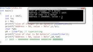 Pointer types pointer arithmetic void pointers [upl. by Teahan552]