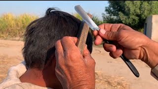 100 Year Old ASMR Fast Hair Cutting With Barber Old [upl. by Htinek]