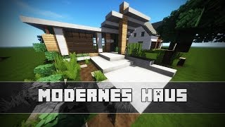 Kleines MODERNES HAUS bauen  Minecraft Tutorial [upl. by Zetra627]