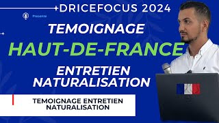 Entretien naturalisation française par décret  demande nationalité française 2024  Témoignage [upl. by Aerdnac]