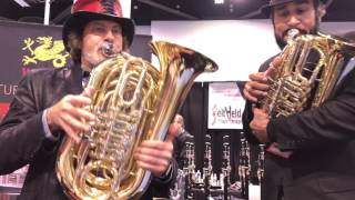 Wessex tornister tubas Jazz at NAMM 2017 [upl. by Ponzo396]