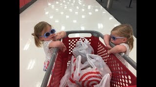 SISTER RUNS OVER SISTER WITH SHOPPING CART [upl. by Imeon]